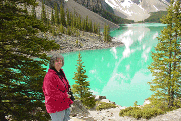 Dr. Poteet on a trip in the Canadian Rockies